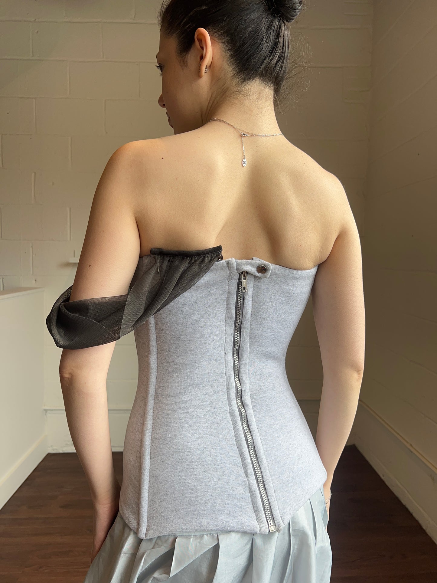 Aurembiaix Polo Bodice with Tulle Sleeve