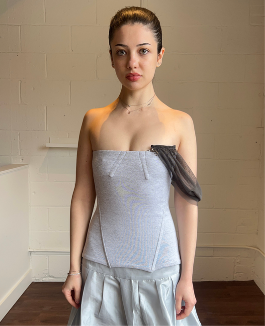 Aurembiaix Polo Bodice with Tulle Sleeve