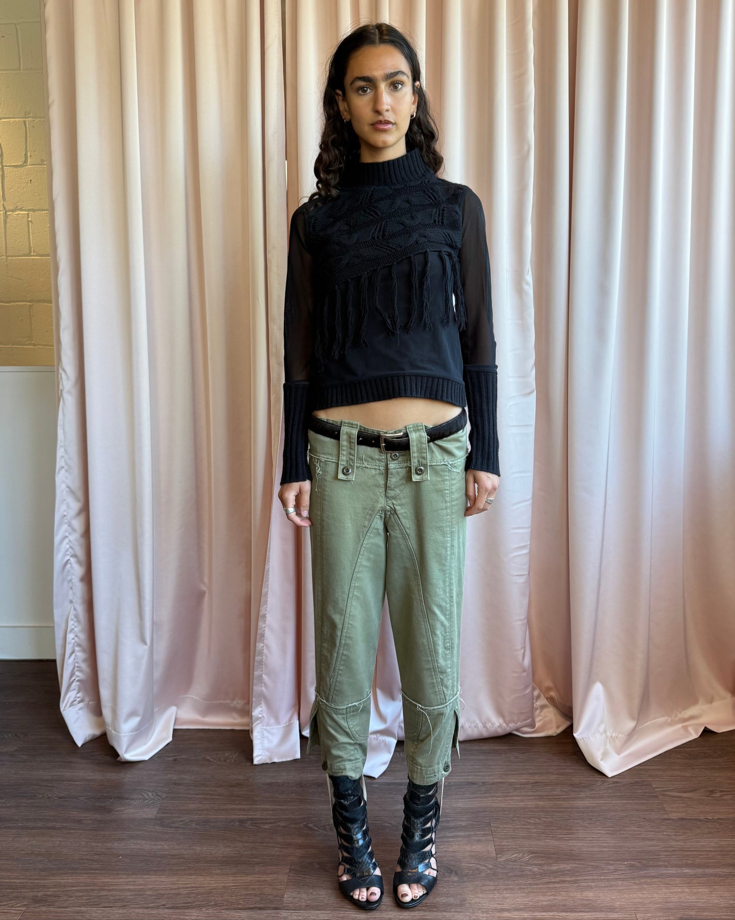Junya Watanabe S/S 2006 Military Green Cropped Stirrup Pants