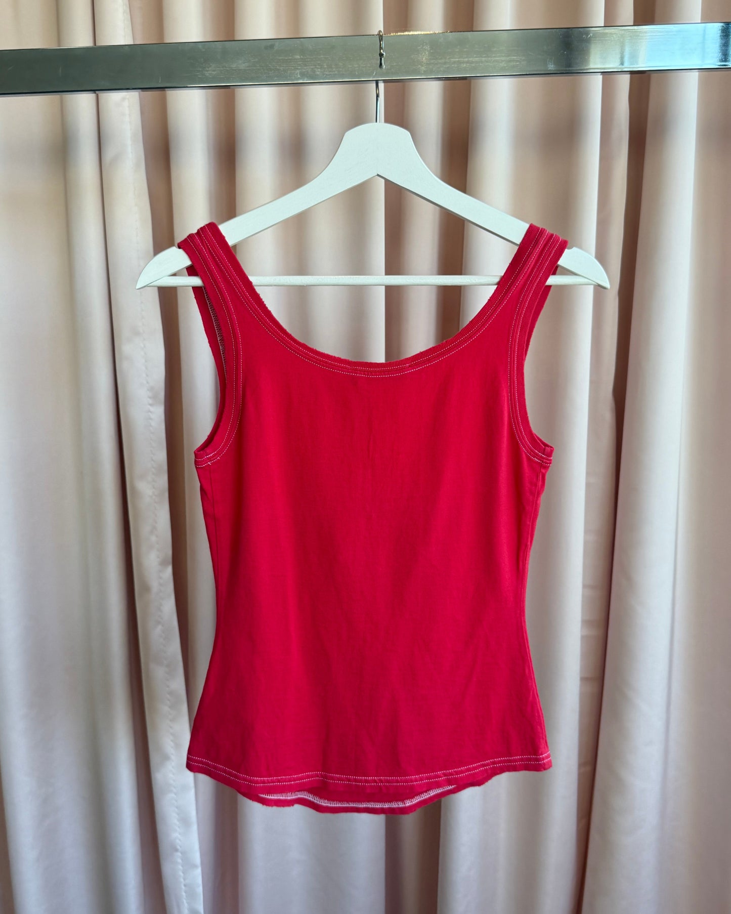 Dsquared² S/S 2007 Red Anchor Graphic Tank Top