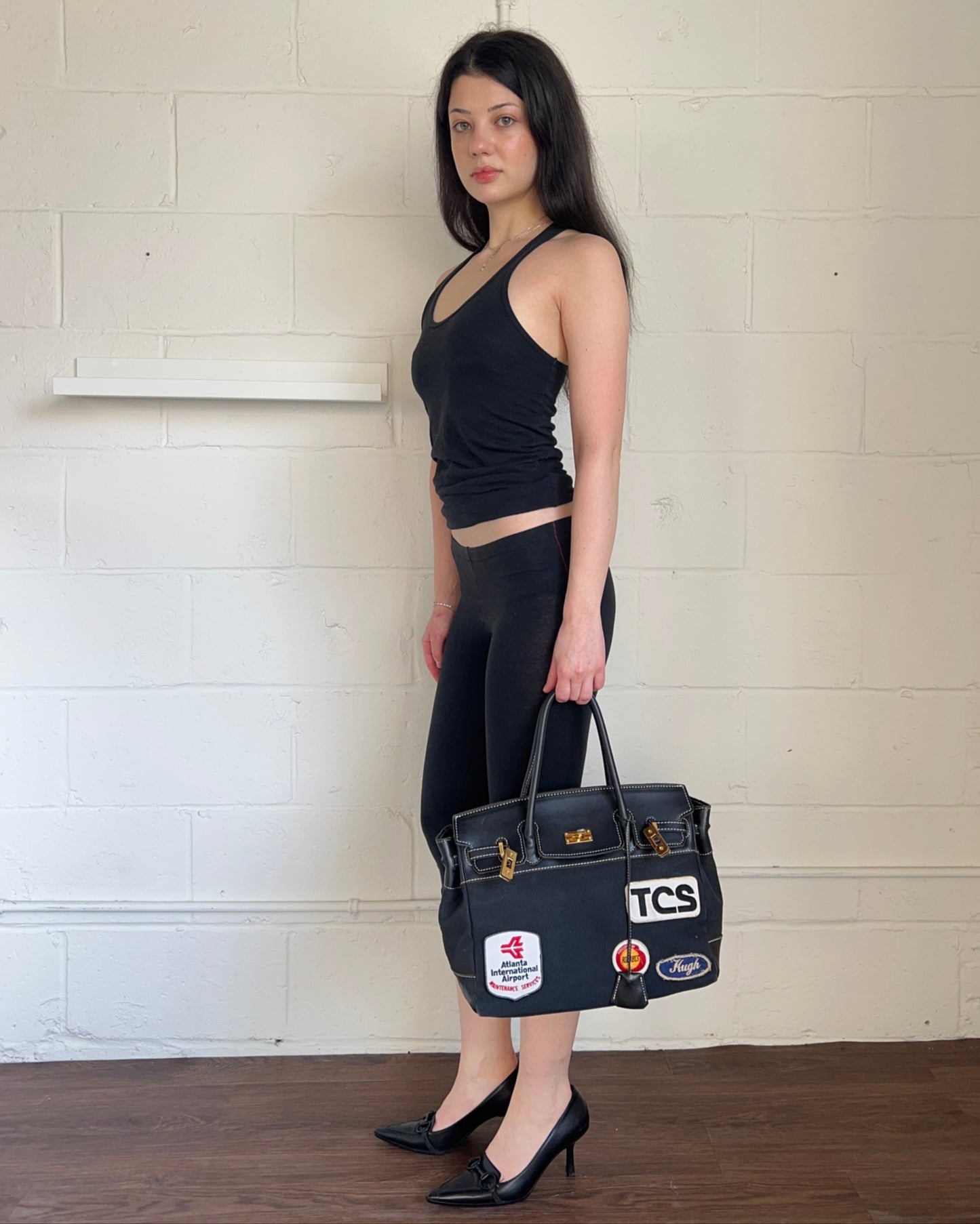 L.G.B. Black Cropped Leggings