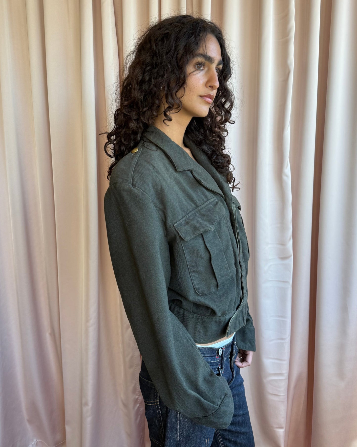 1960's Belgian Army Cropped Military Jacket