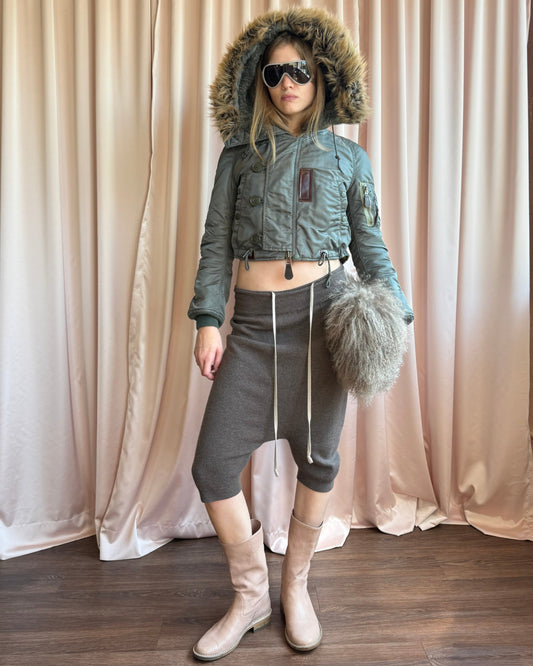 Rick Owens F/W 2016 Mastodon Dust Wool Pod Shorts