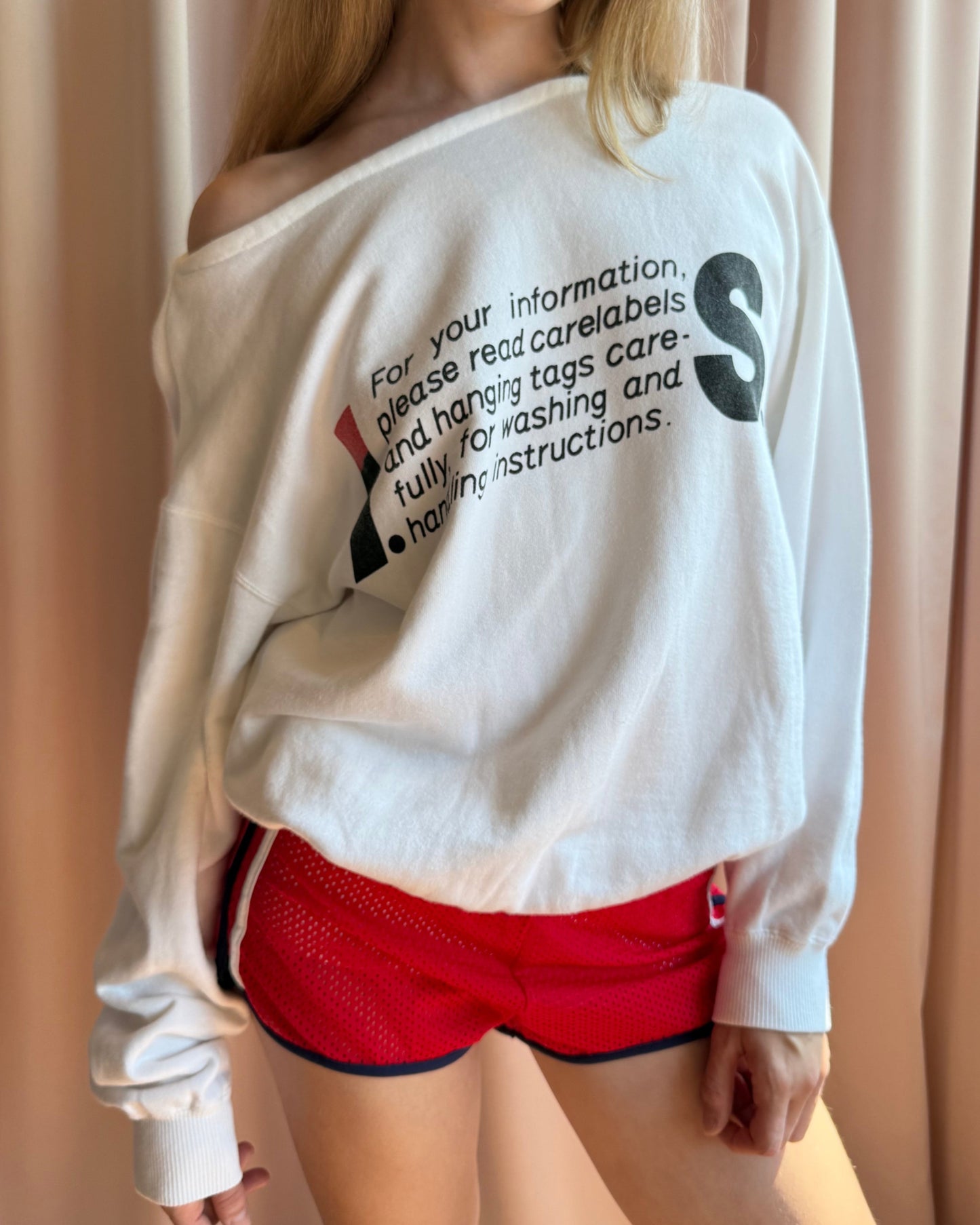 Issey Miyake Sport I.S. Care Label Sweatshirt