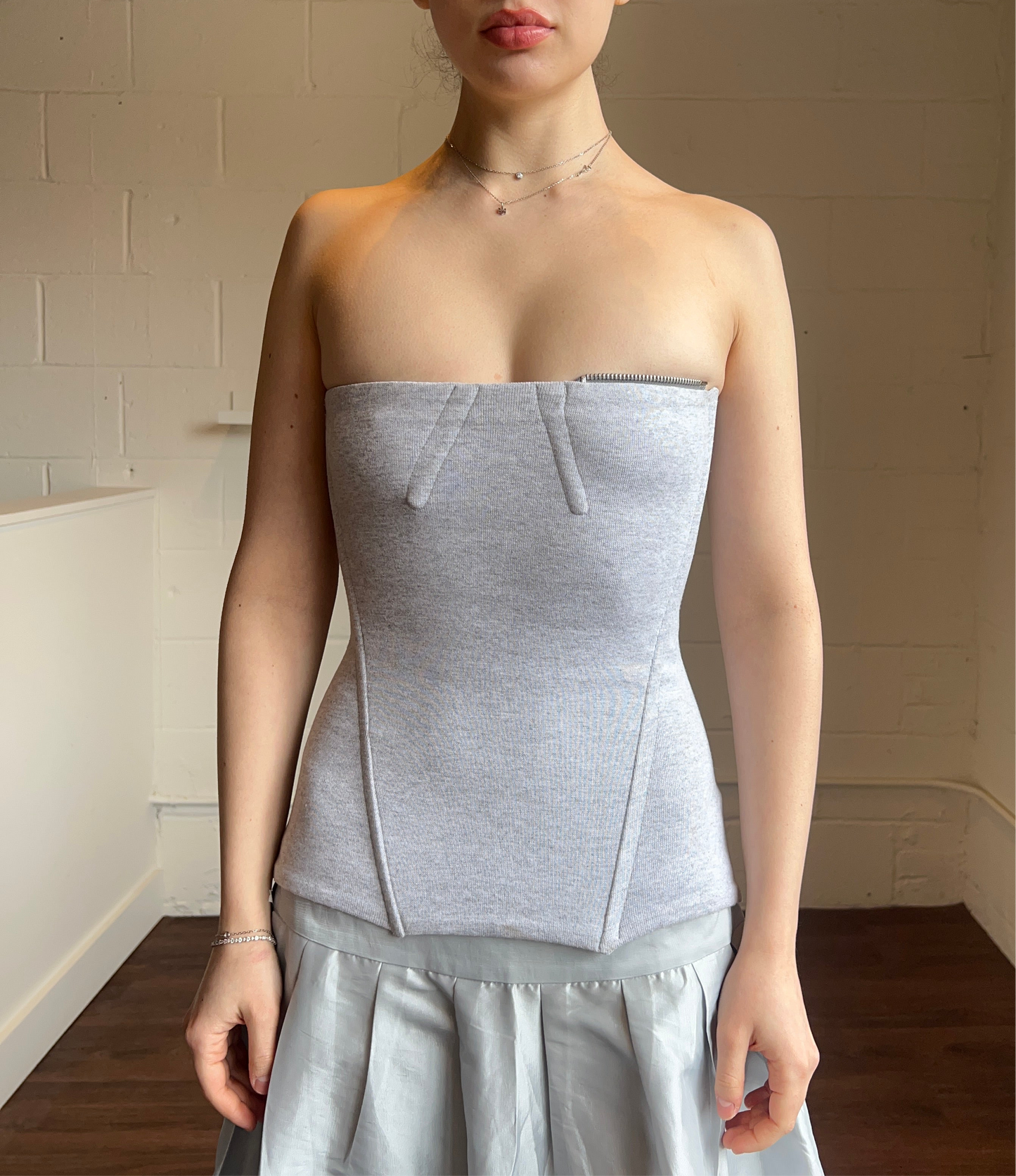 Aurembiaix Polo Bodice with Tulle Sleeve