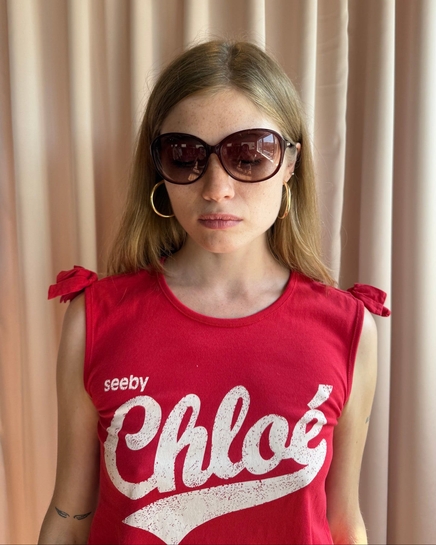 Marc by Marc Jacobs Round Red Sunglasses