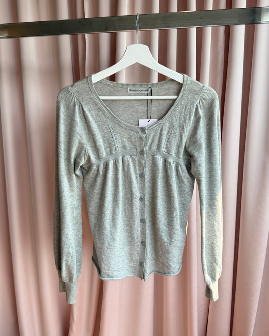 Tsumori Chisato Grey Knit Babydoll Long Sleeve Top