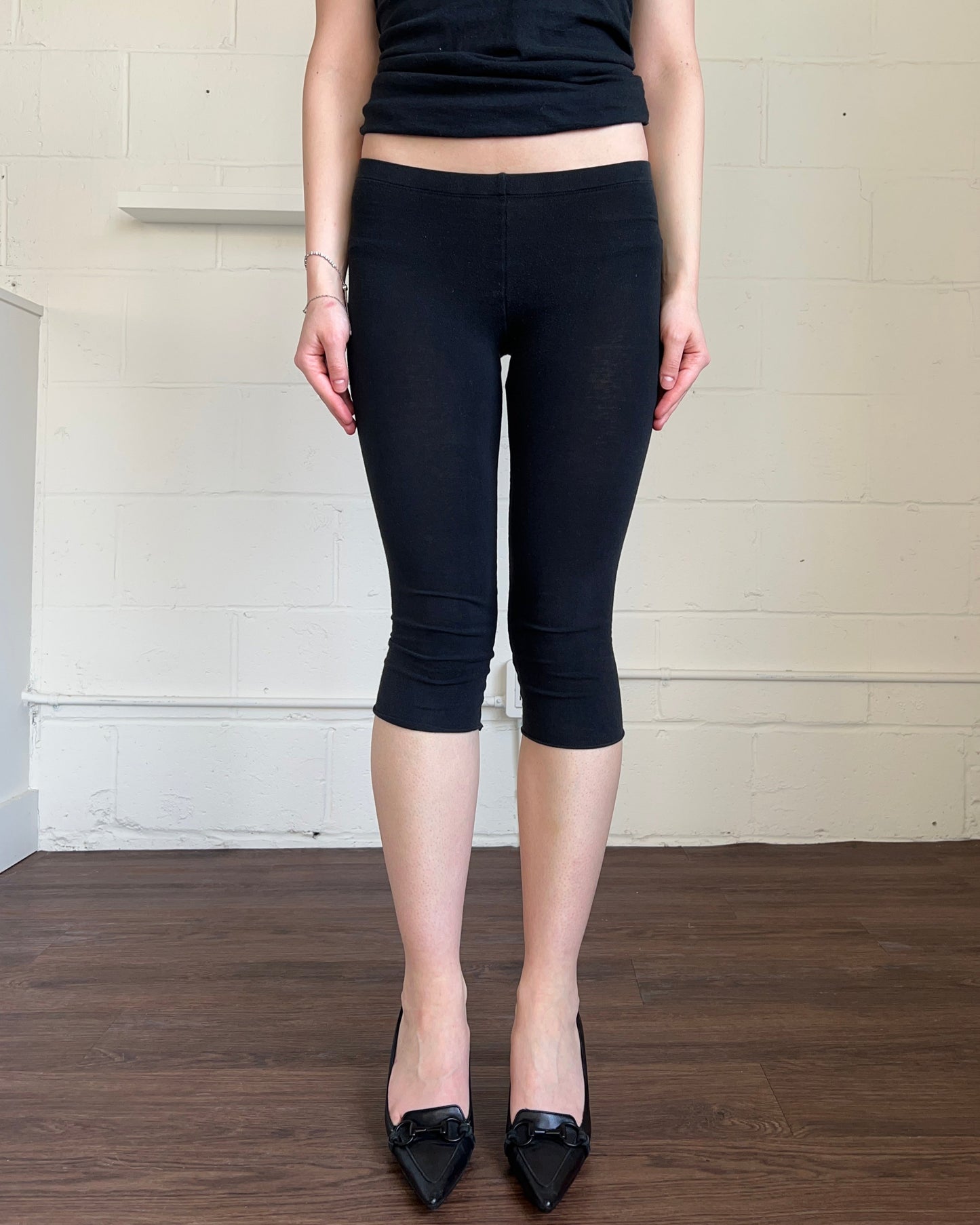 L.G.B. Black Cropped Leggings