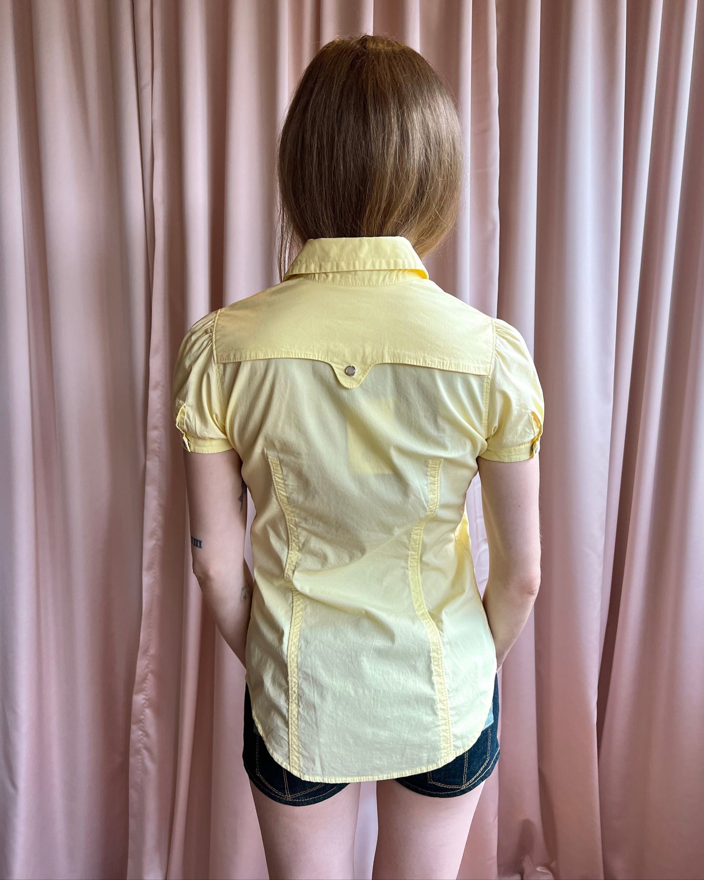 Dsquared² S/S 2006 Baby Yellow Western Top