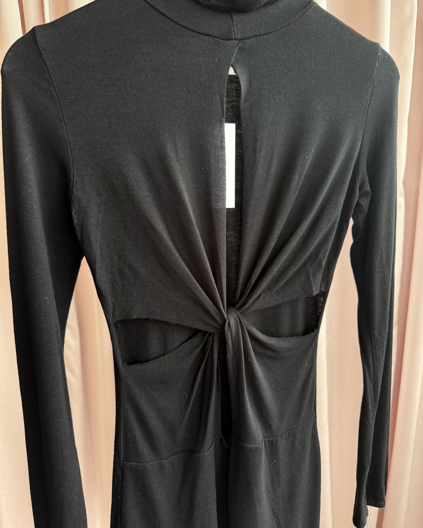 2000's Guess Turtleneck Twist Back Mini Dress