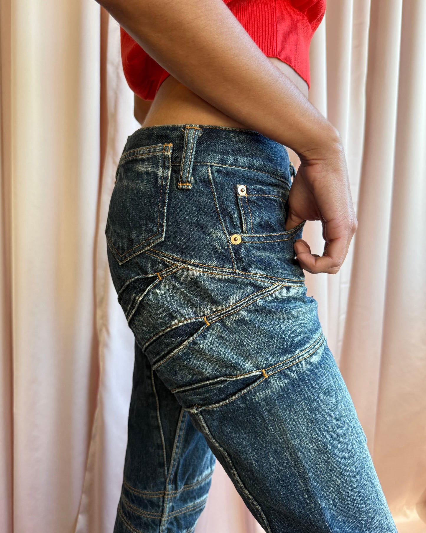 Junya Watanabe 2002 Flared Biker Denim