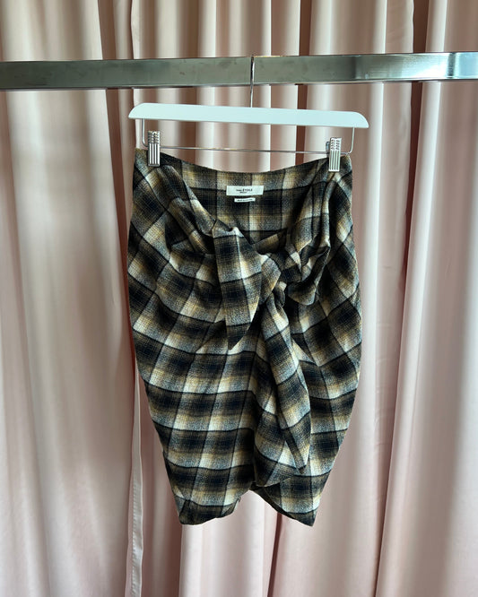 Isabel Marant Étoile Flannel Tie Midi Skirt
