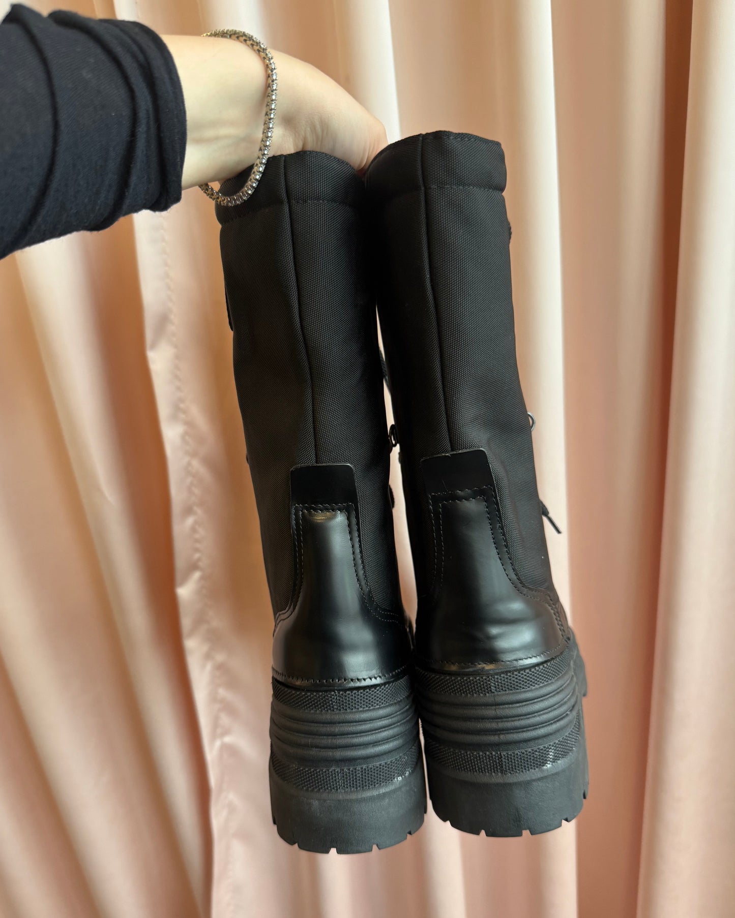 Gucci by Tom Ford F/W 1999 Black Rubber Duck Hunting Boots