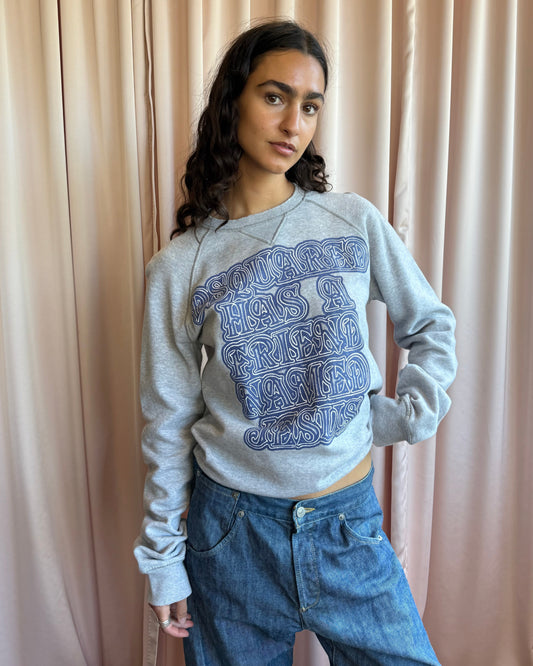 Dsquared² F/W 2005 "Dsquared Has A Friend Named Jesus" Graphic Sweatshirt