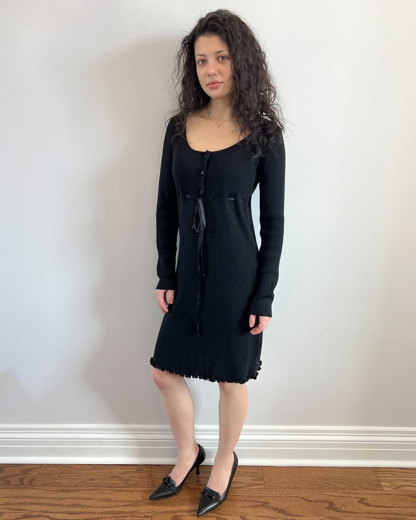Blumarine Black Knit Dress