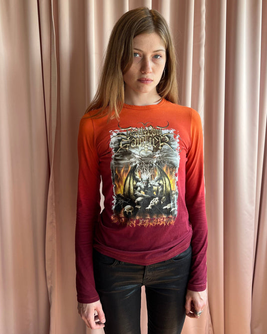 Jean Paul Gaultier S/S 2001 Satan Print Long Sleeve Top