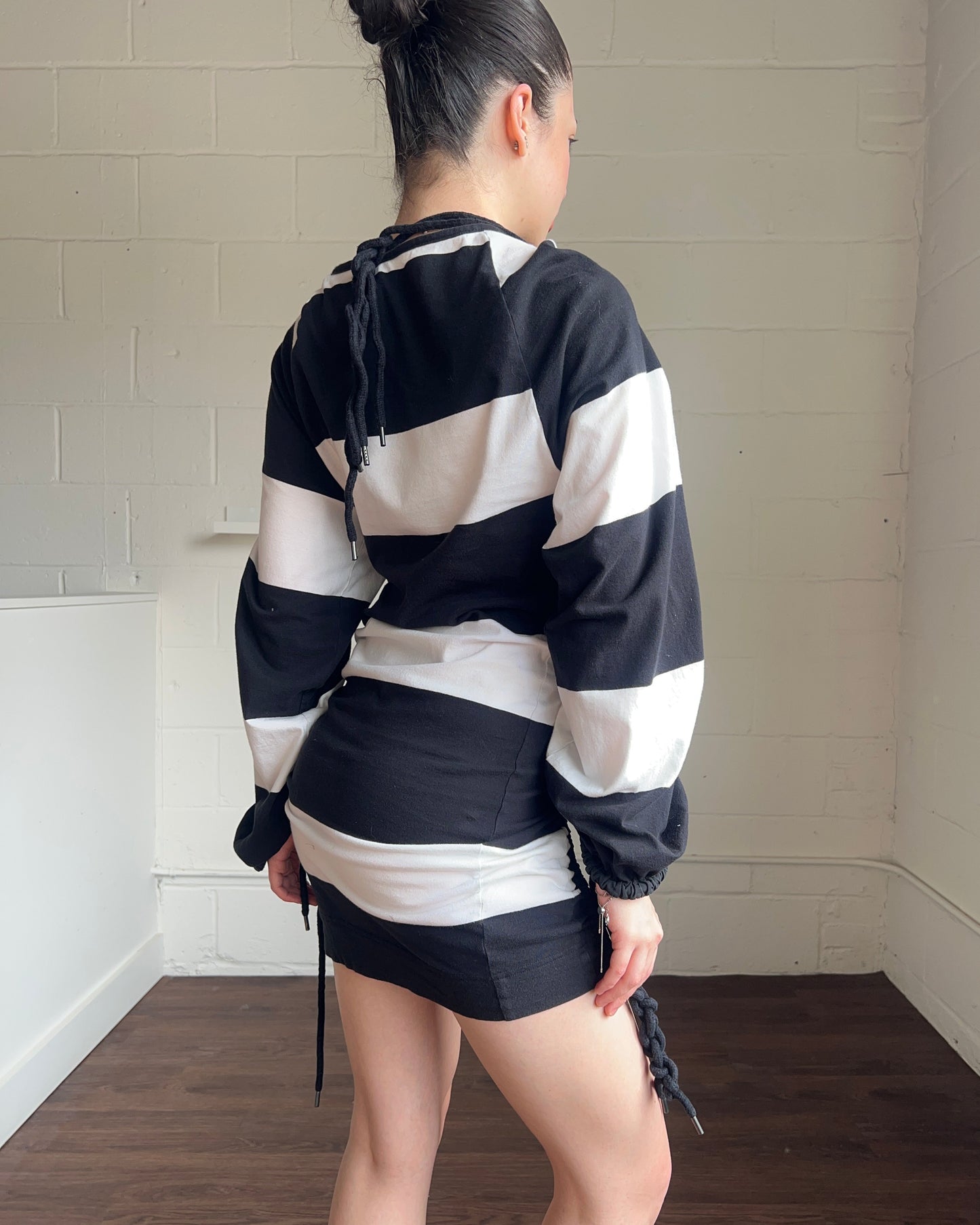 Black & White Striped Dress