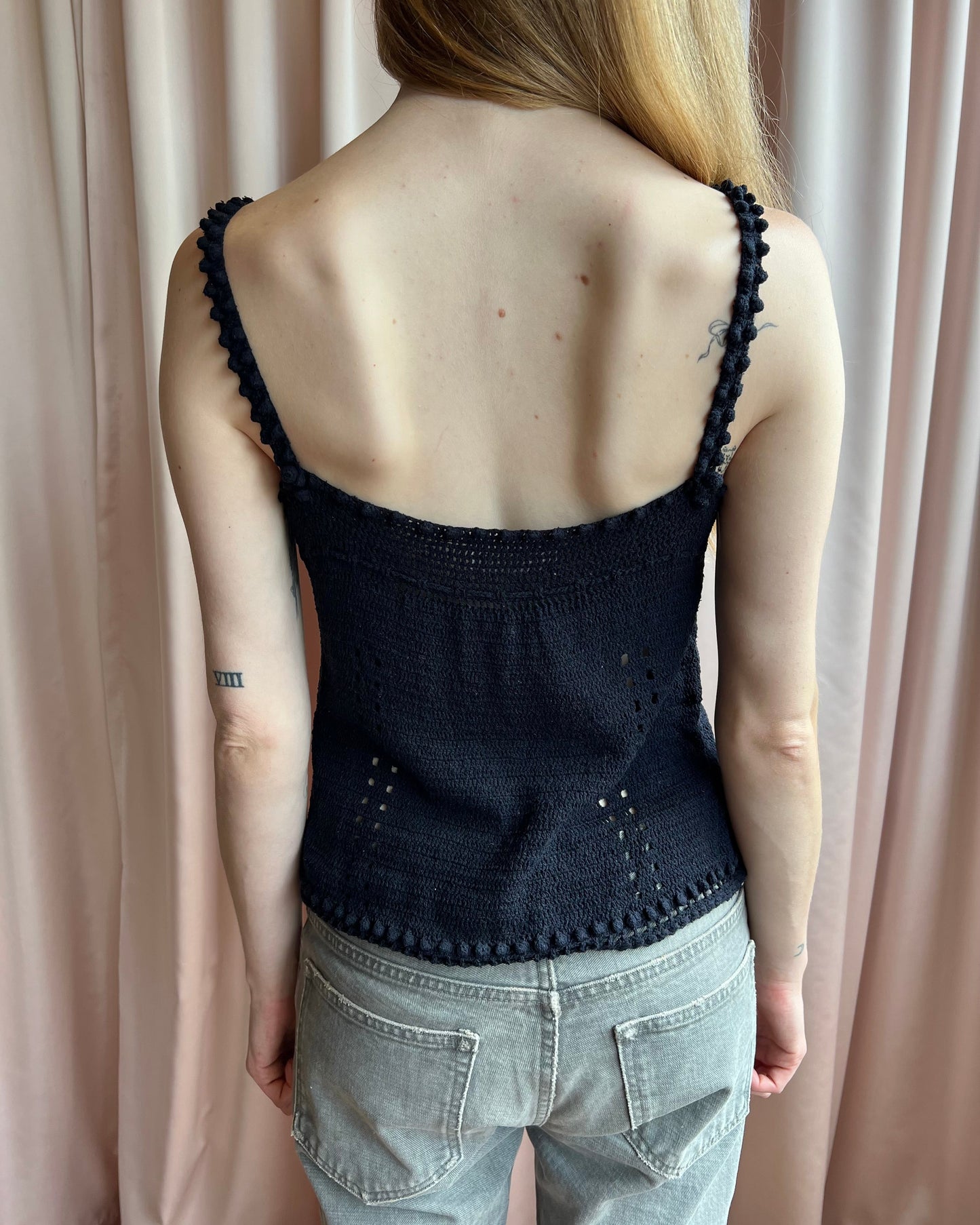 Tsumori Chisato Navy Knit Tank Top