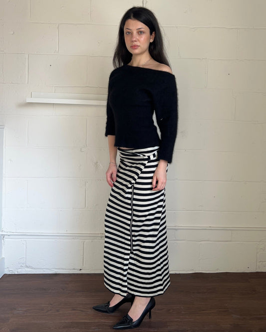 Comme des Garçons tricot Striped Maxi Skirt