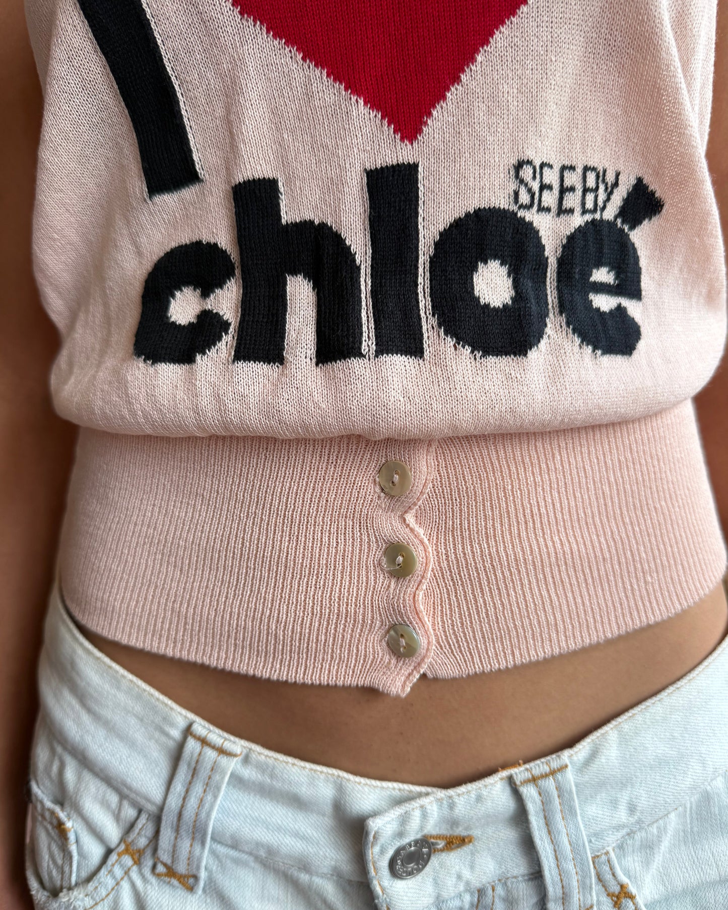See by Chloé "I Love Chloé" Knit Tank Top