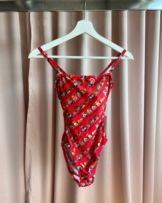 Castelbajac Sport Bear Print One Piece Swimsuit