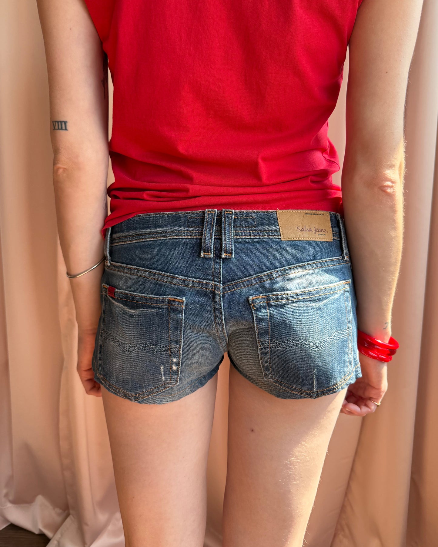 2000’s Low Rise Micro Mini Denim Shorts