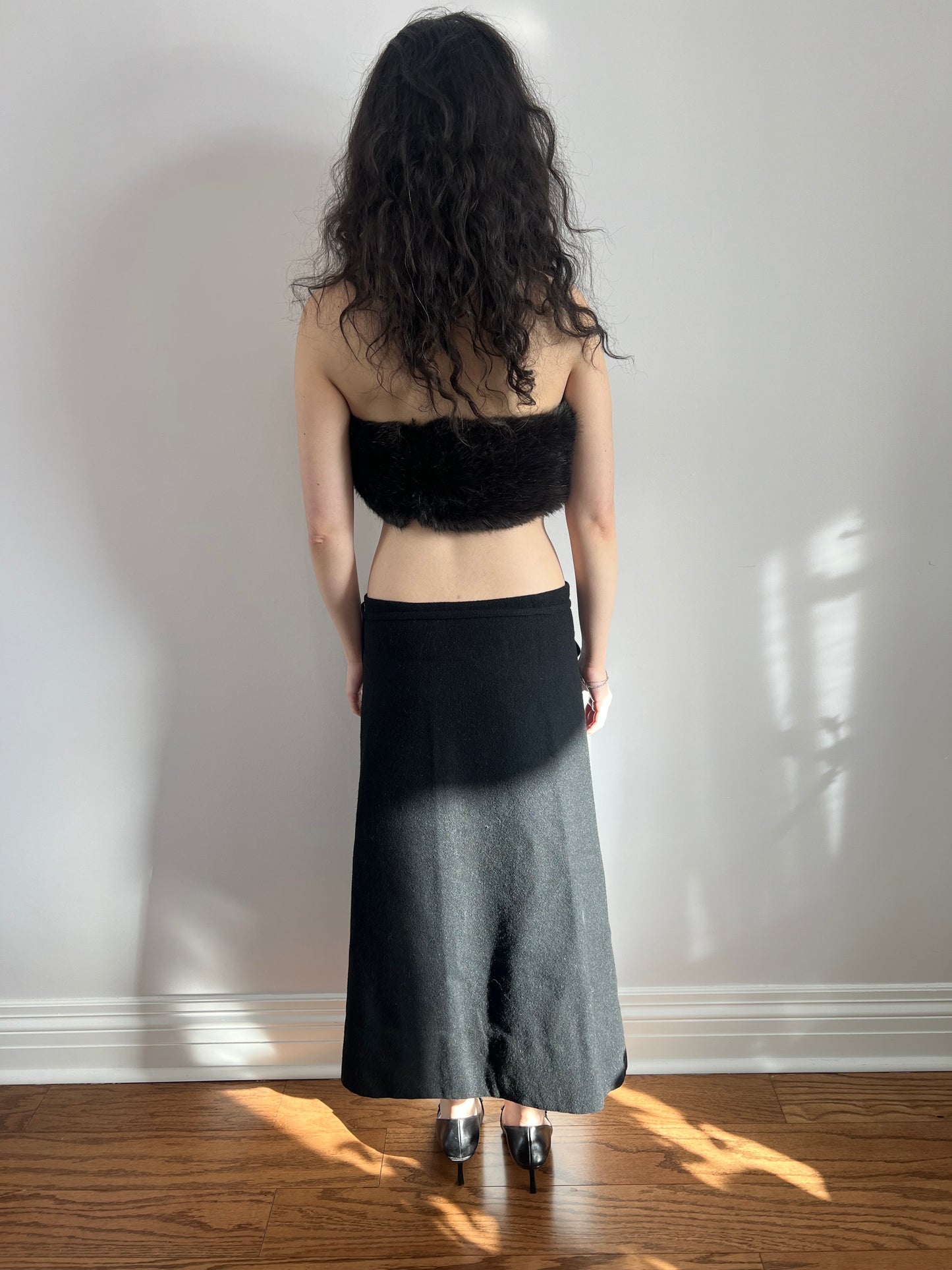 Faux Fur Headband/Bandeau Top