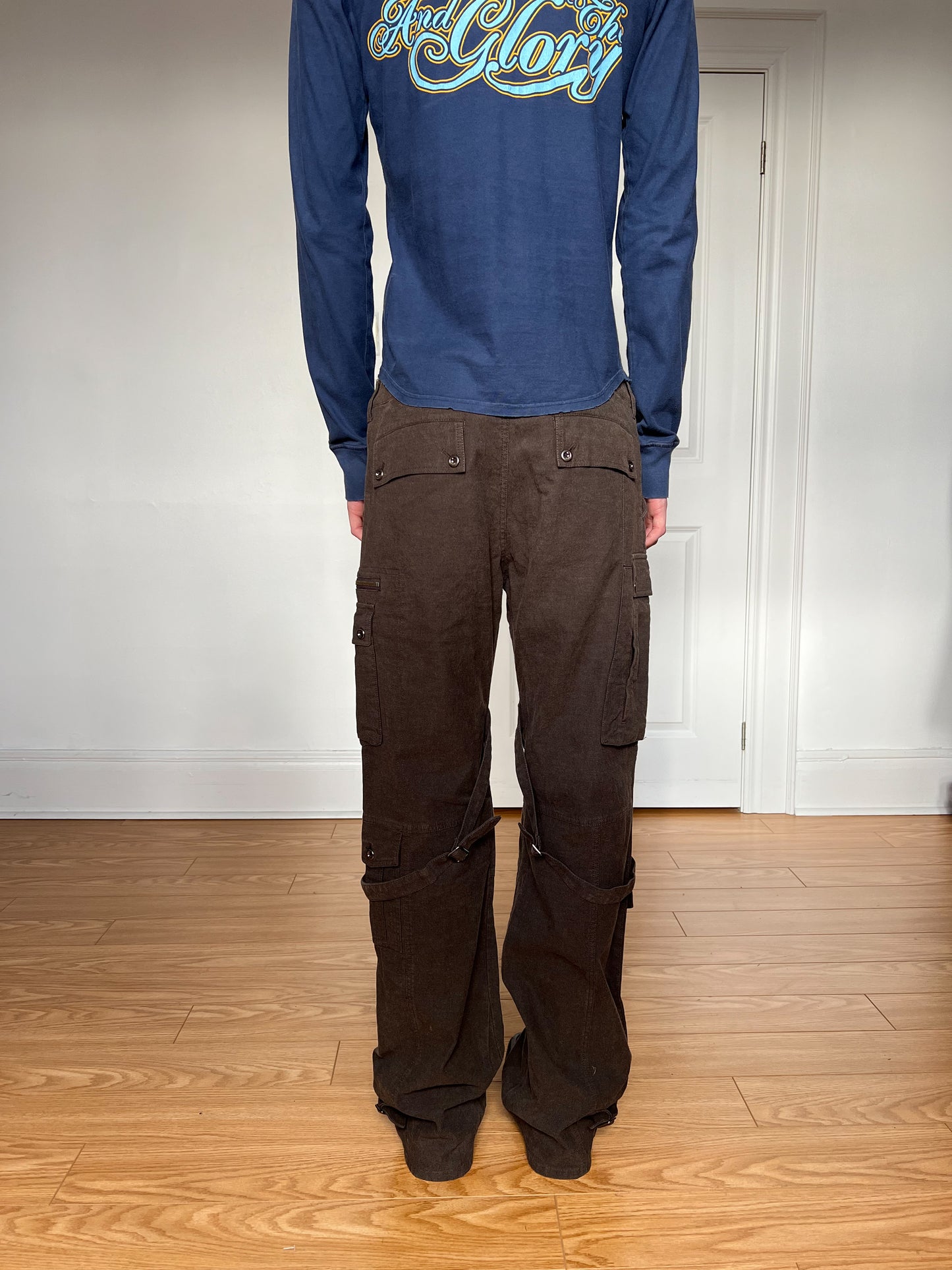 Katharine Hamnett London Brown Bondage Cargo Pants
