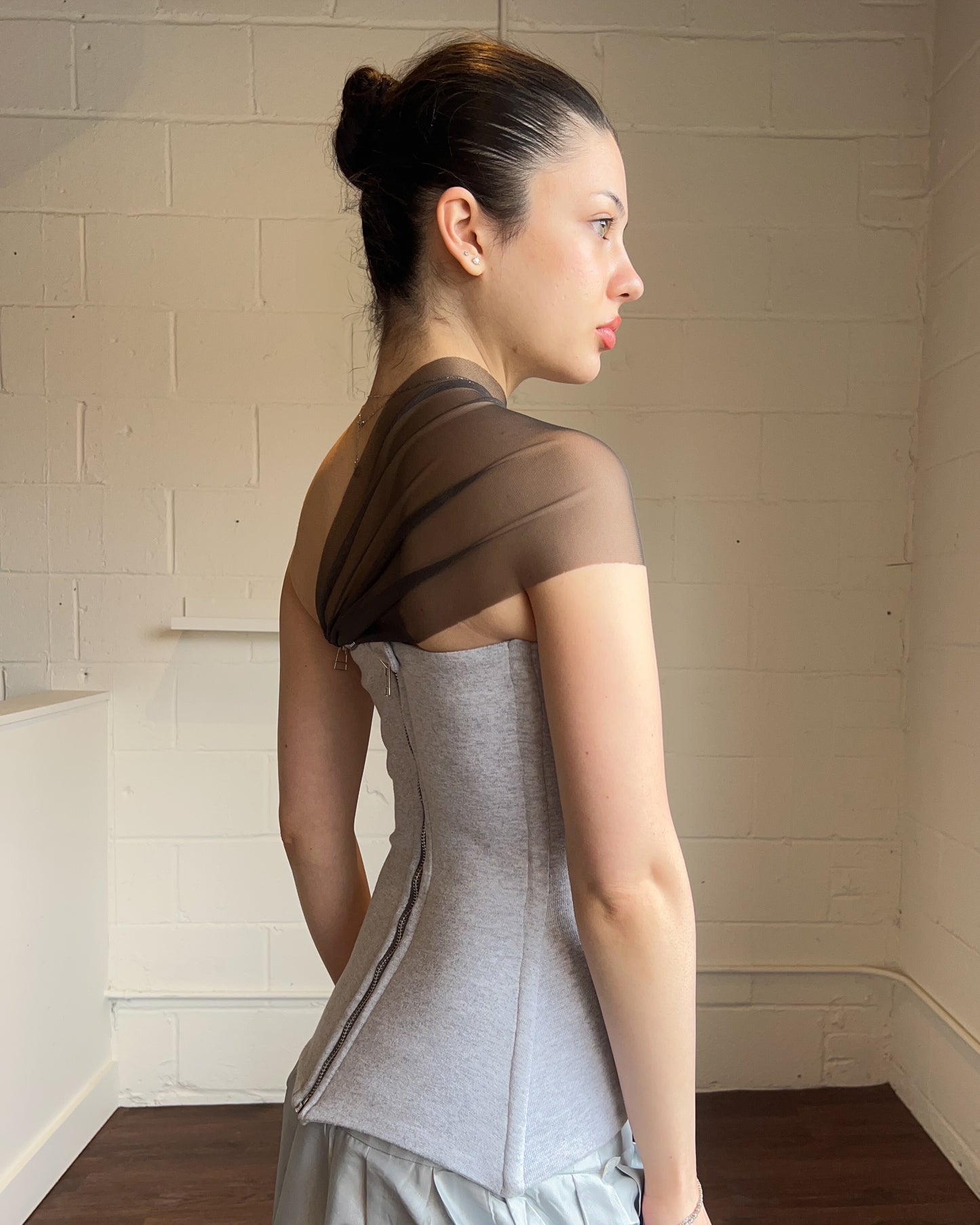 Aurembiaix Polo Bodice with Tulle Sleeve