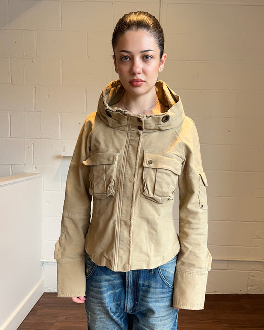 Japanese Brand Wide Neck Cargo Jacket