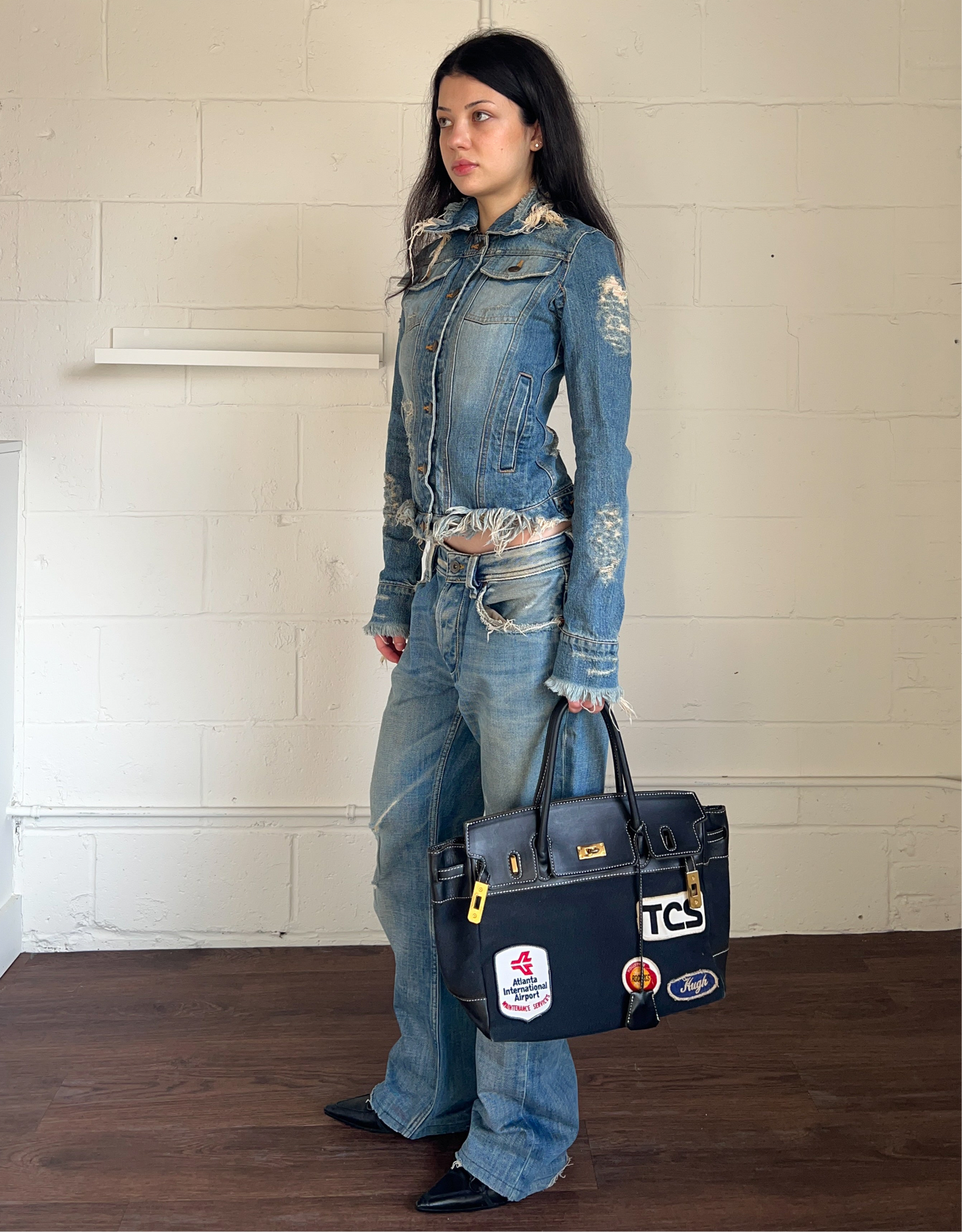 Diesel Distressed Light Wash Denim