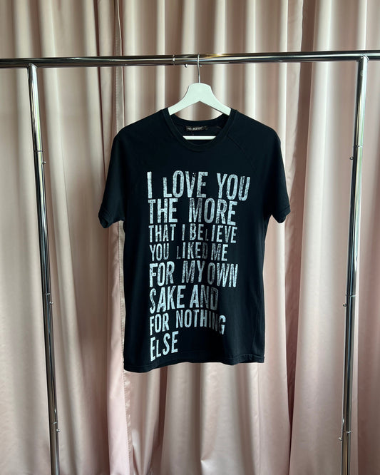 Neil Barrett "I Love You" John Keats Graphic T-Shirt