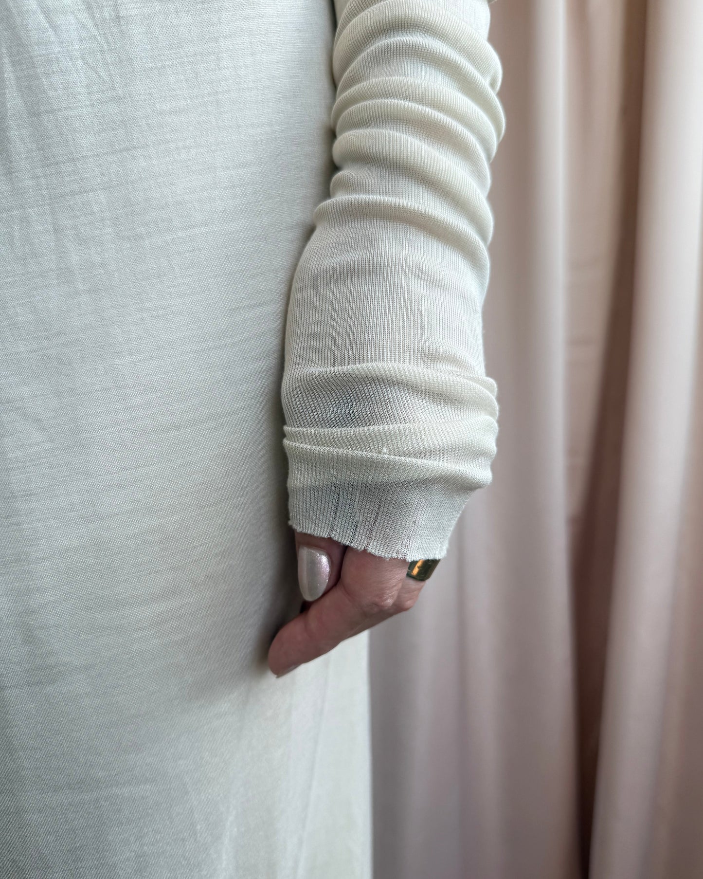Rick Owens Lilies Silk Jersey Full Length Dress