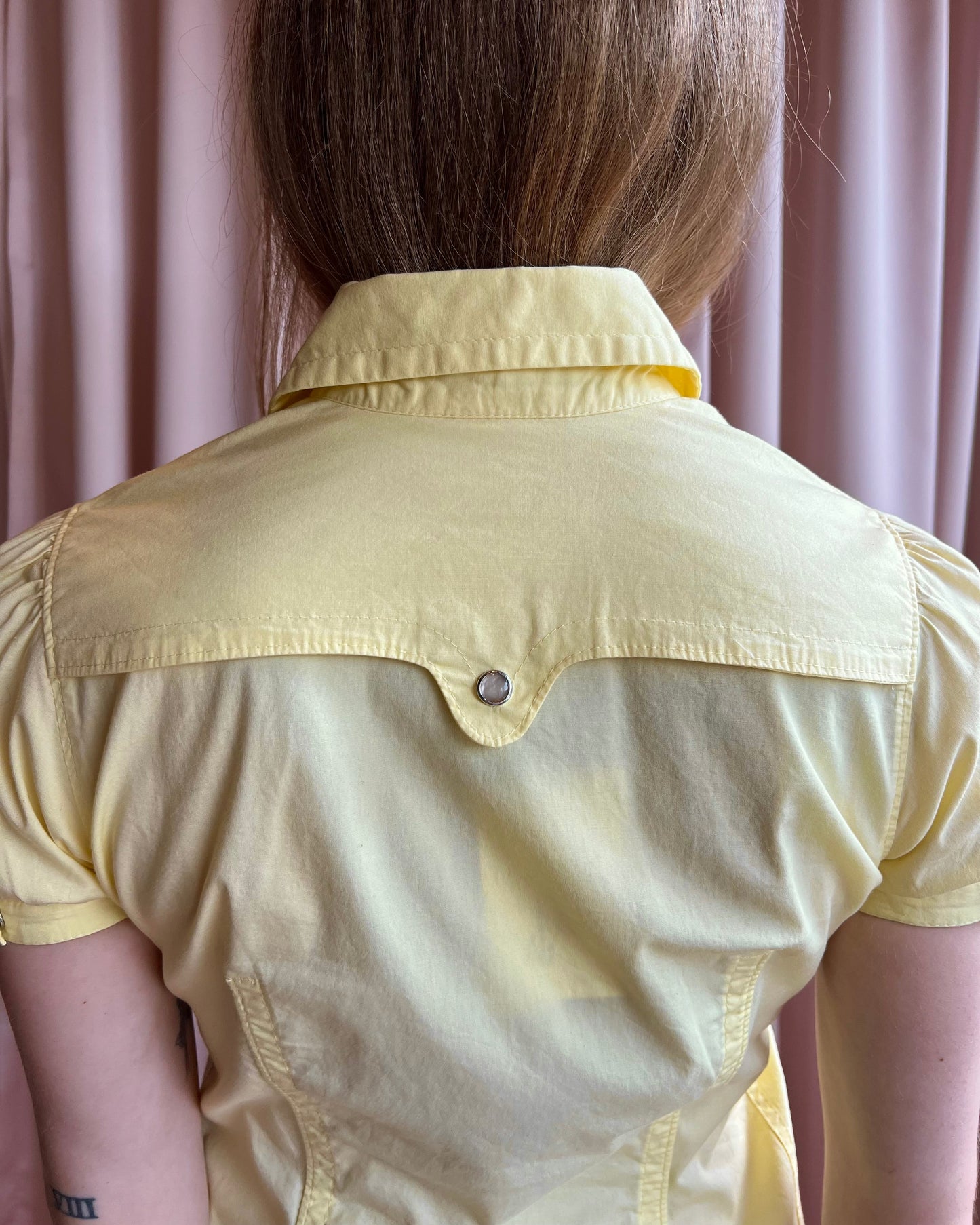 Dsquared² S/S 2006 Baby Yellow Western Top