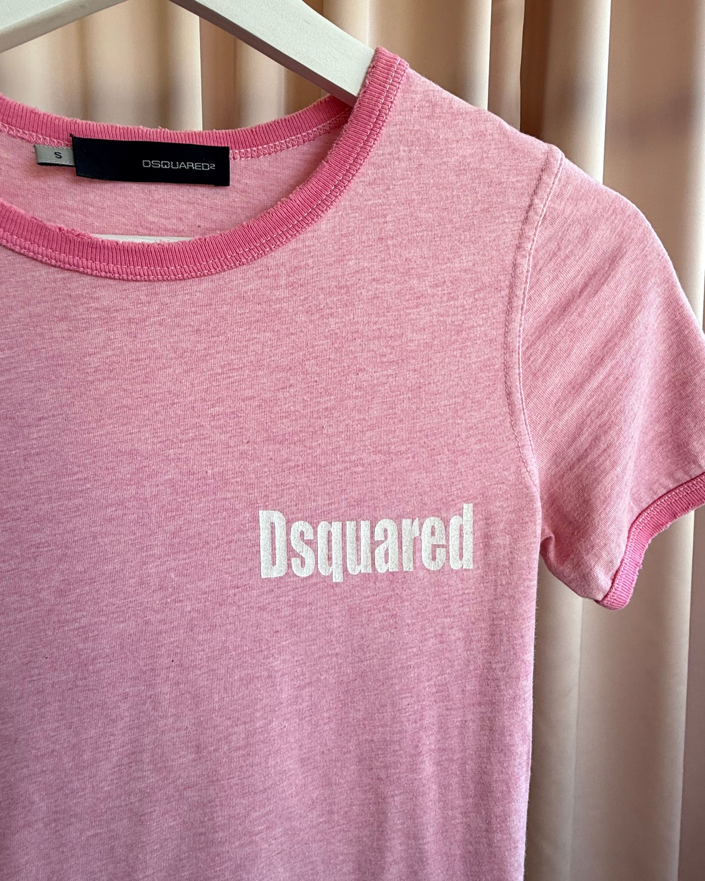 Dsquared² S/S 2005 "Back to Basics" Pink Ringer T-Shirt