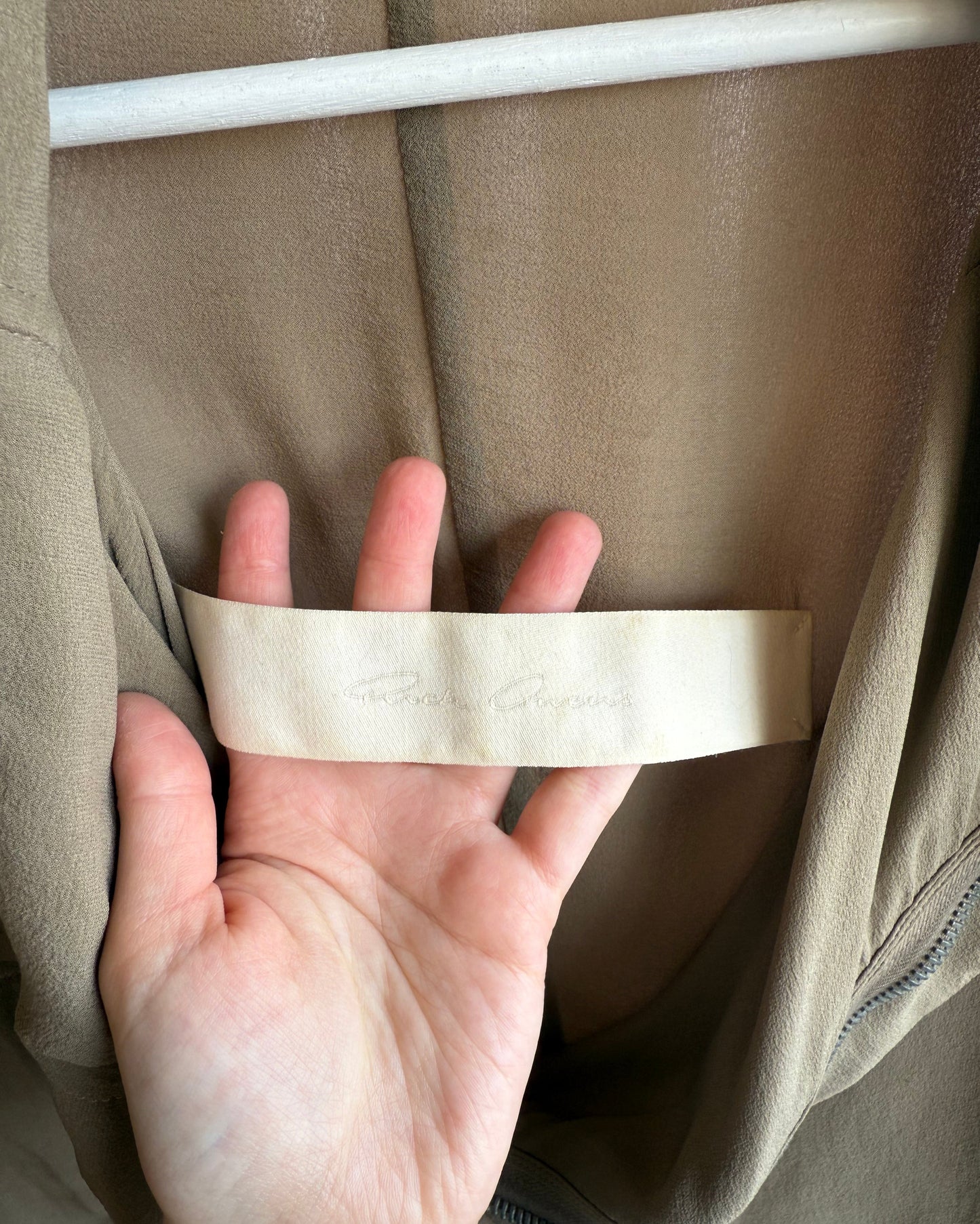 Rick Owens S/S 13 Island Olmar & Mirta Brass Shoulder Silk Jacket