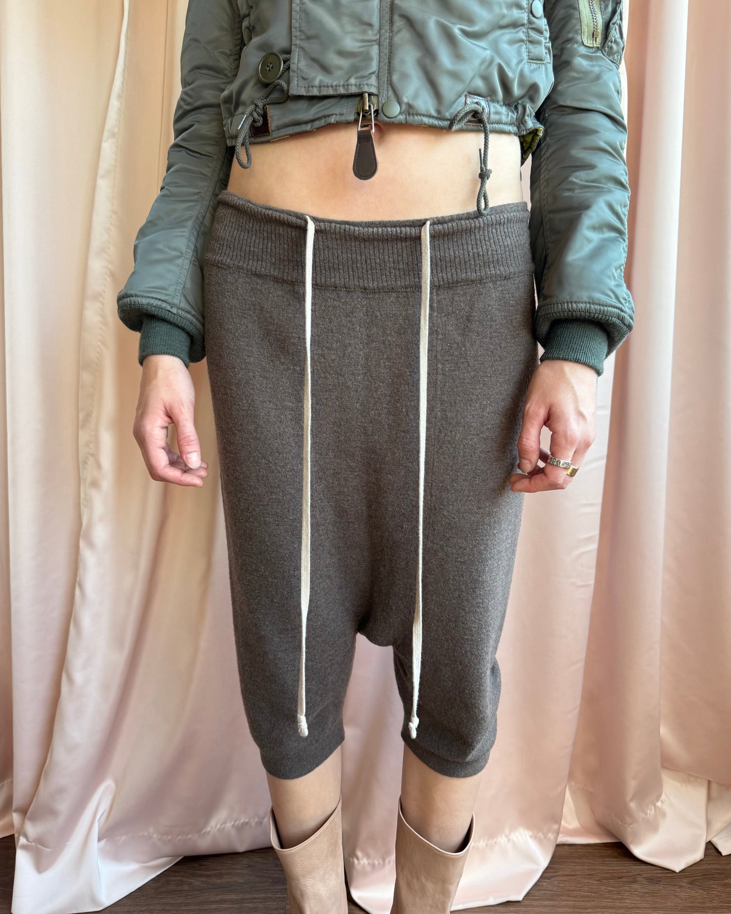 Rick Owens F/W 2016 Mastodon Dust Wool Pod Shorts