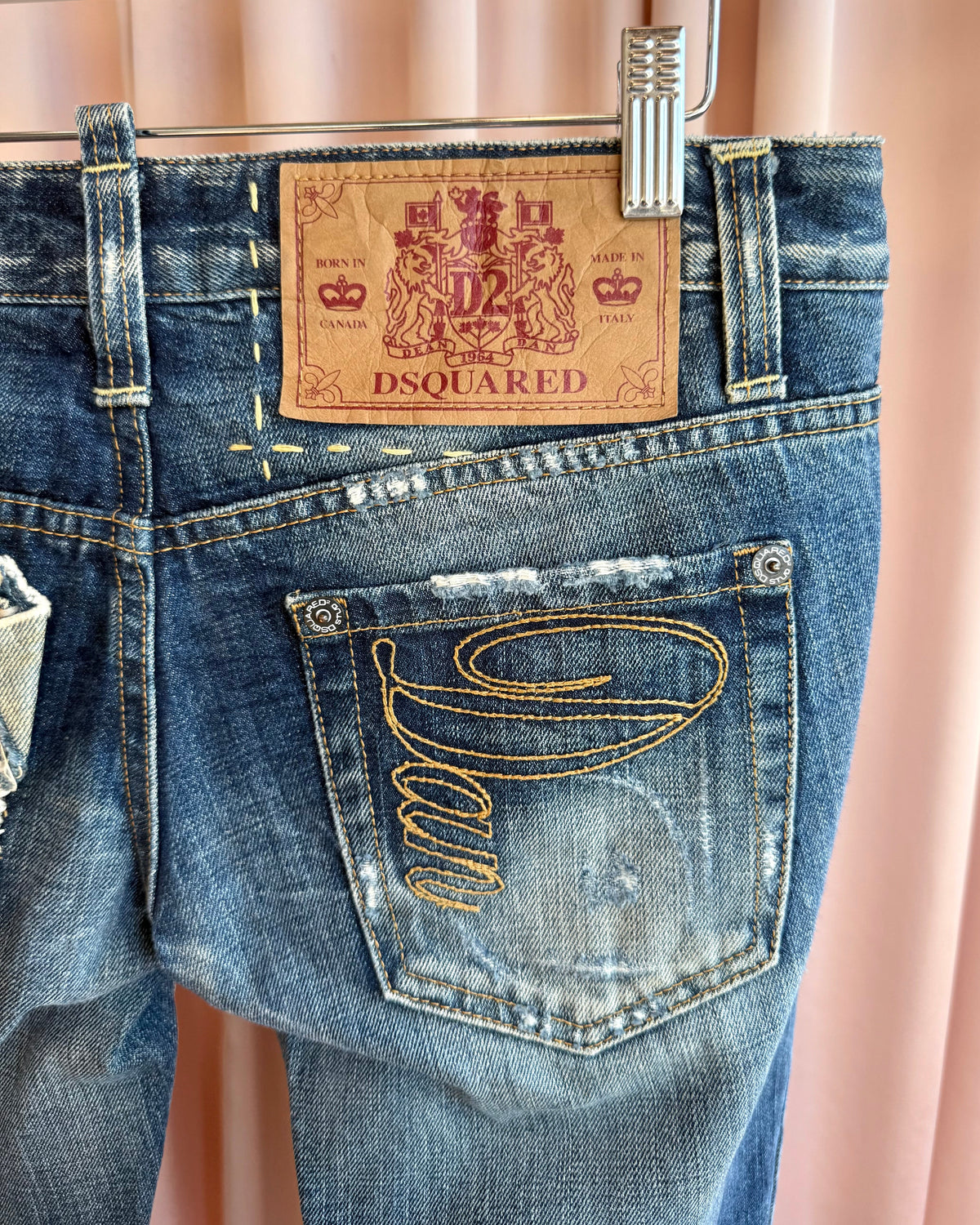 Dsquared² F/W 2006 "Dean & Dan" Distressed Low Rise Denim