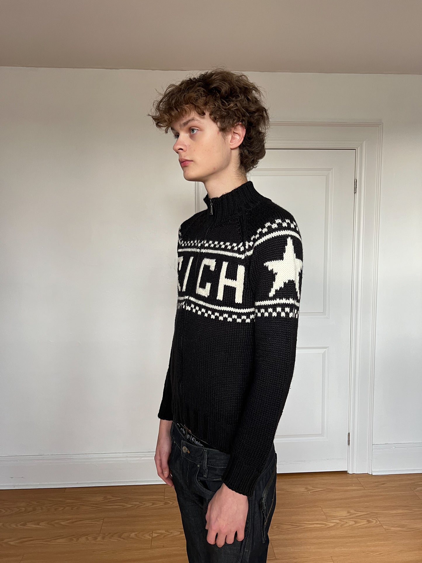 Richmond Denim Spell Out Knit
