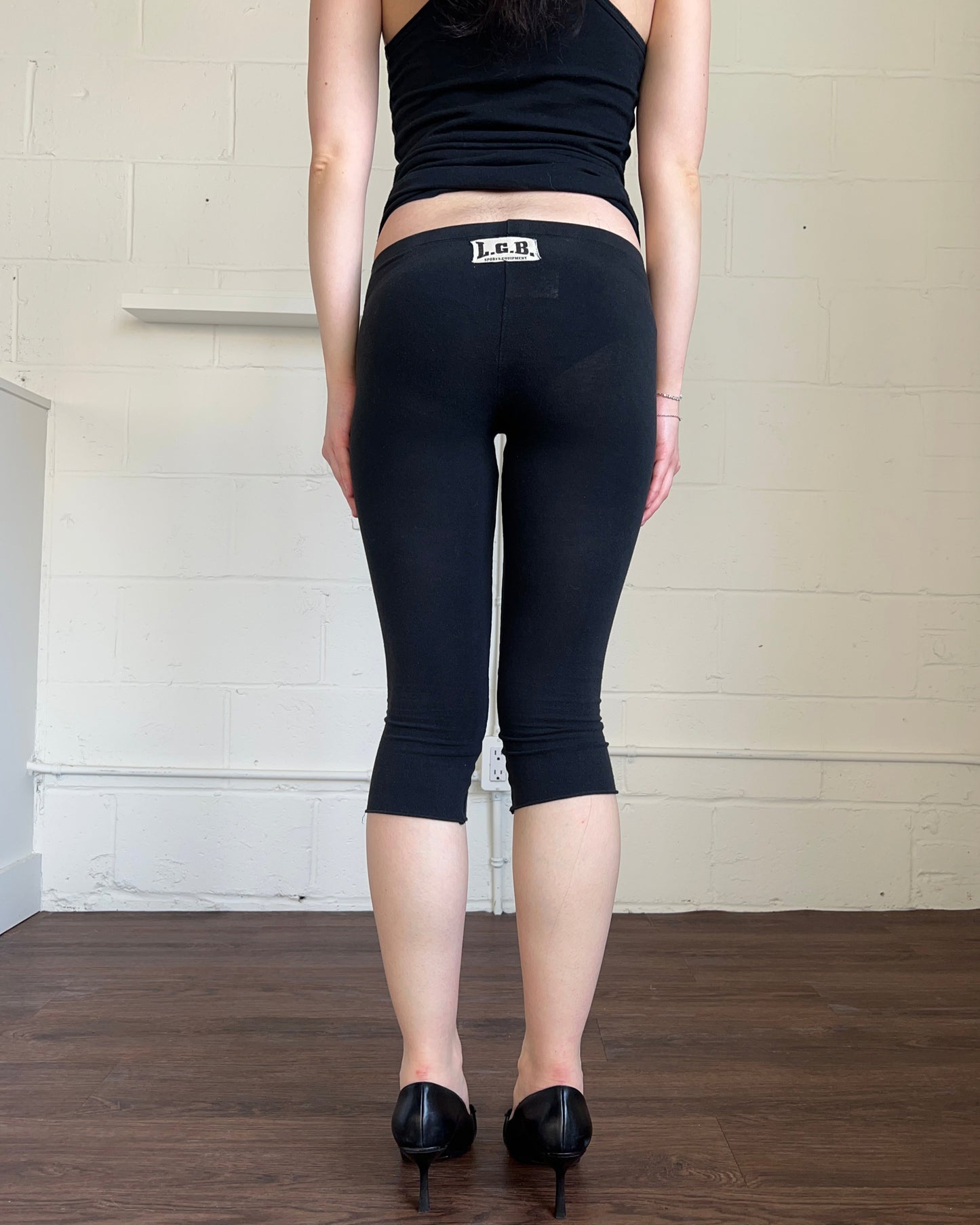 L.G.B. Black Cropped Leggings