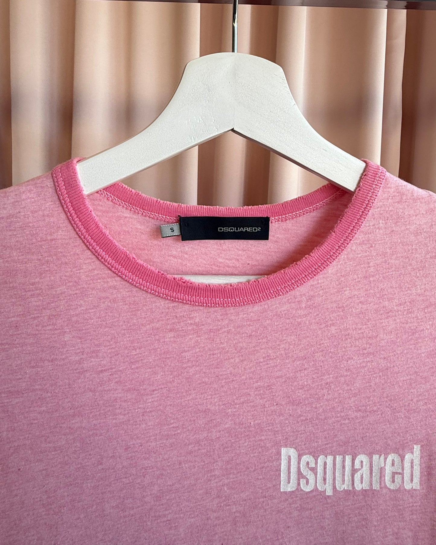 Dsquared² S/S 2005 "Back to Basics" Pink Ringer T-Shirt
