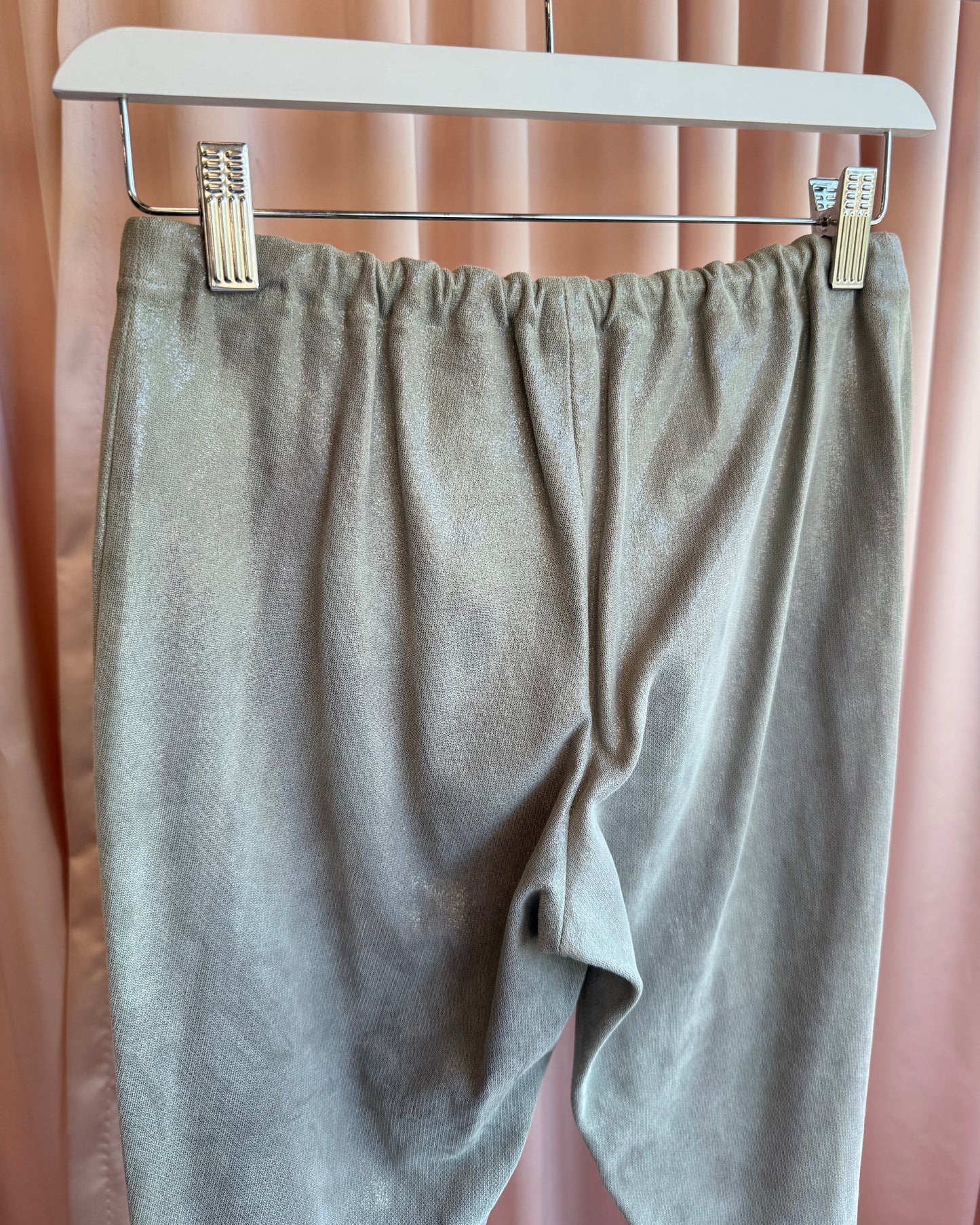 Haider Ackermann Metallic Silver Leather Pants