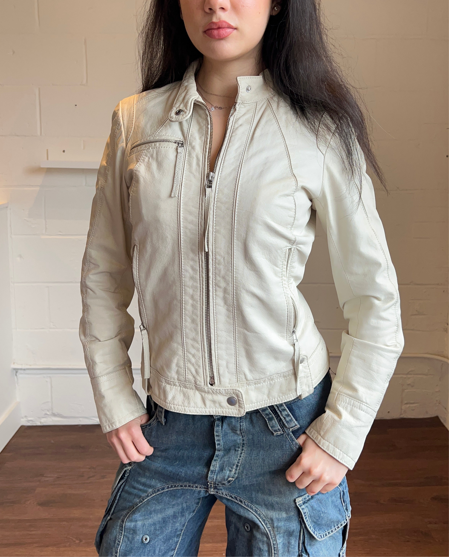 Genuine Leather Moto Jacket