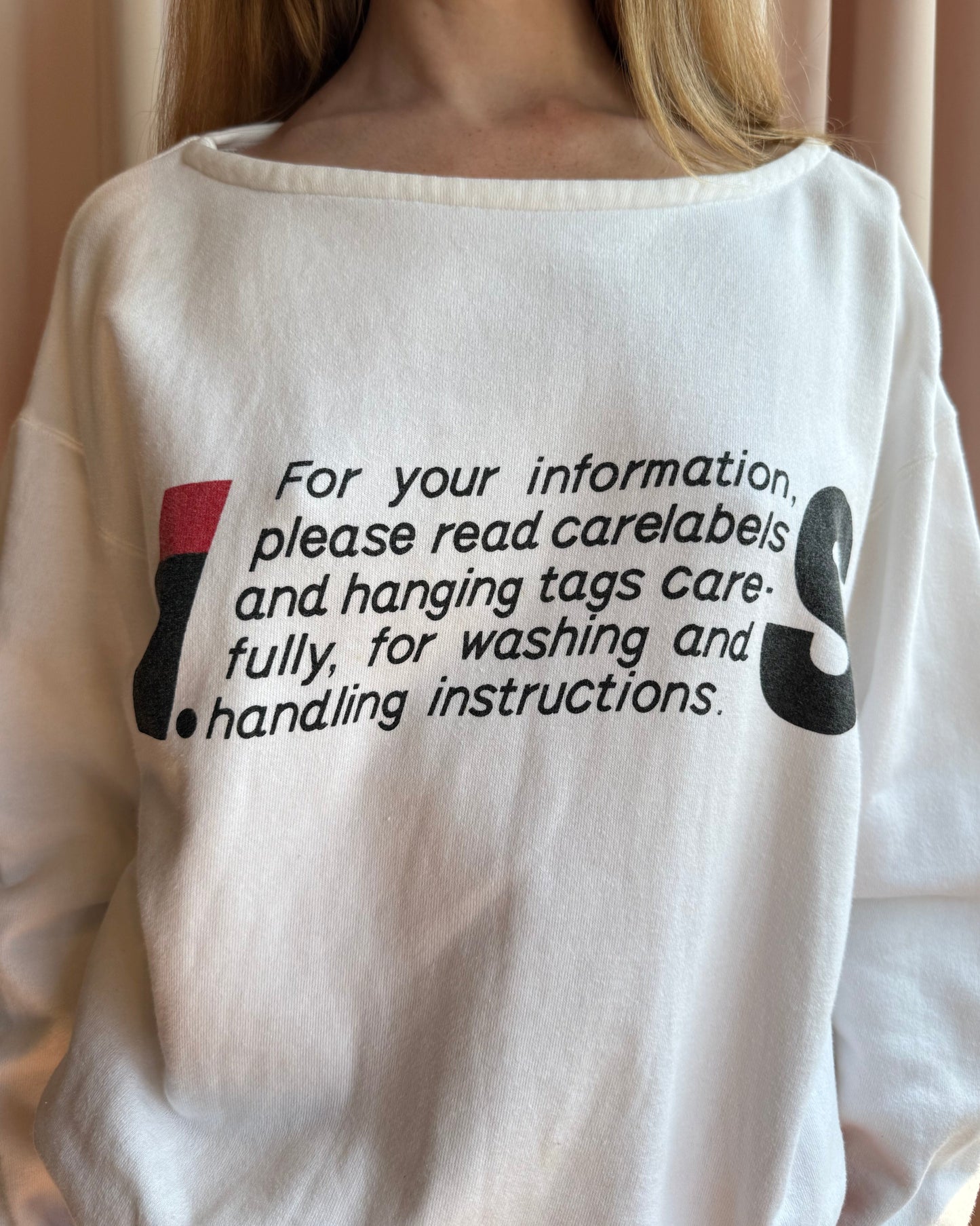 Issey Miyake Sport I.S. Care Label Sweatshirt