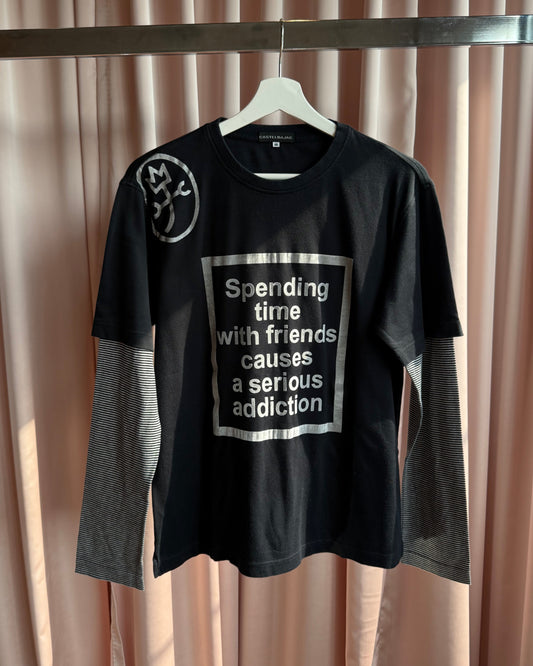 Castelbajac “Addiction” Double Layered Long Sleeve T-Shirt