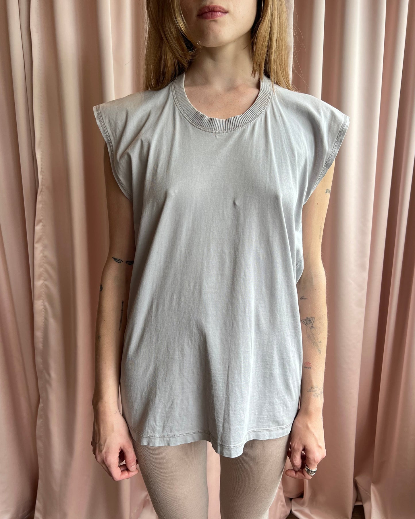 MM6 S/S 2012 Grey Rectangular T-Shirt