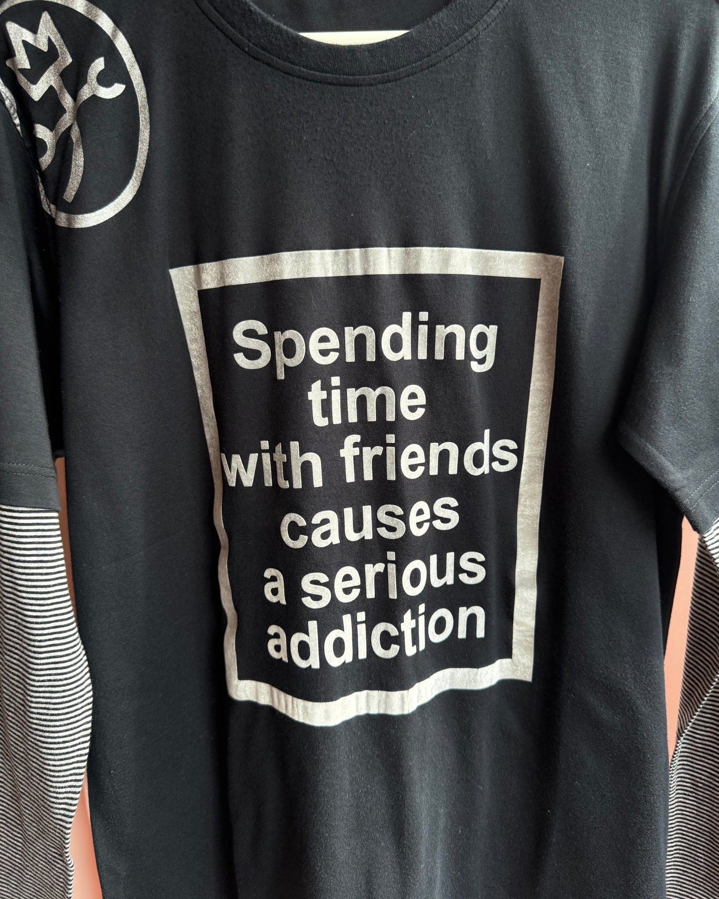 Castelbajac “Addiction” Double Layered Long Sleeve T-Shirt