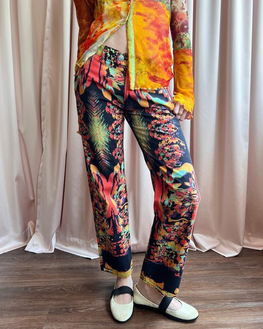 Jean Paul Gaultier S/S 2000 Psychedelic Print Pants