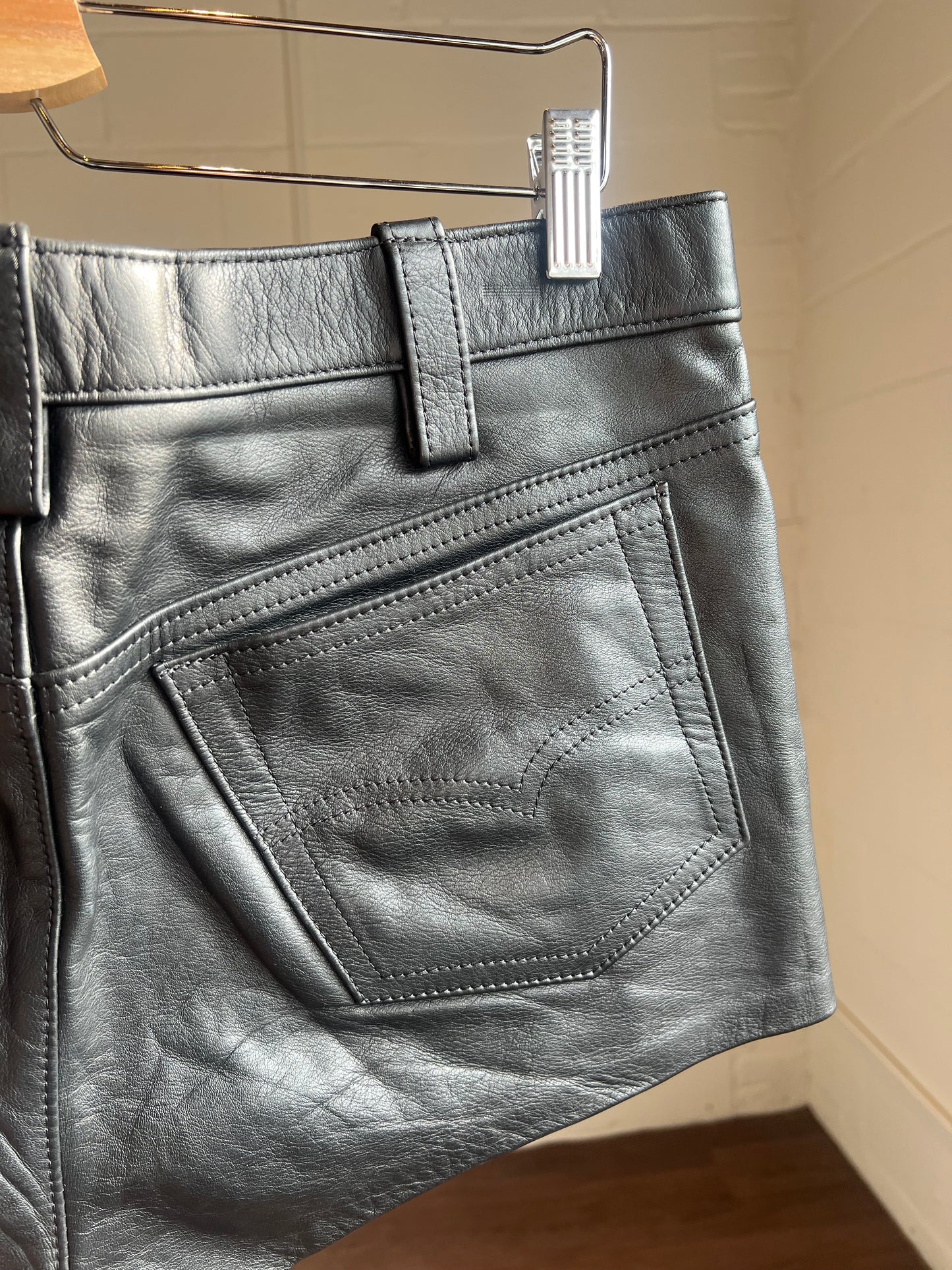 Leather Micro Shorts