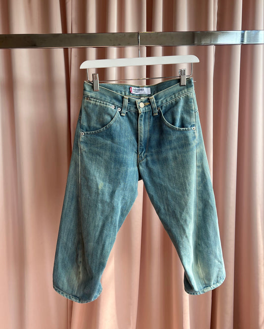 Levi’s Engineered Jeans Cropped Light Wash Denim